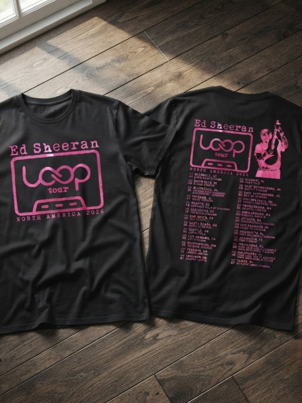 Ed Sheeran Loop Tour 2026 Vintage Graphic T-Shirt